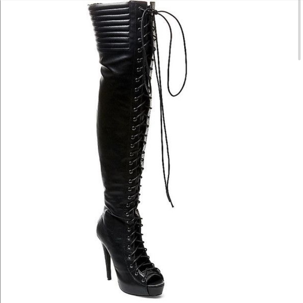 Donda Lace Up Heeled Boots